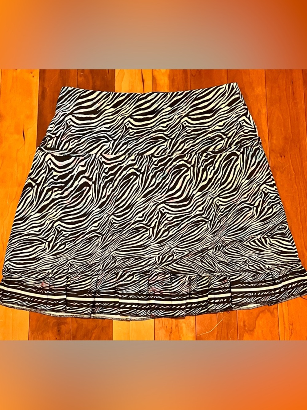 Lucky in Love Large Zebra Print Active Skort Golf Pickleball Tennis Errands Chic